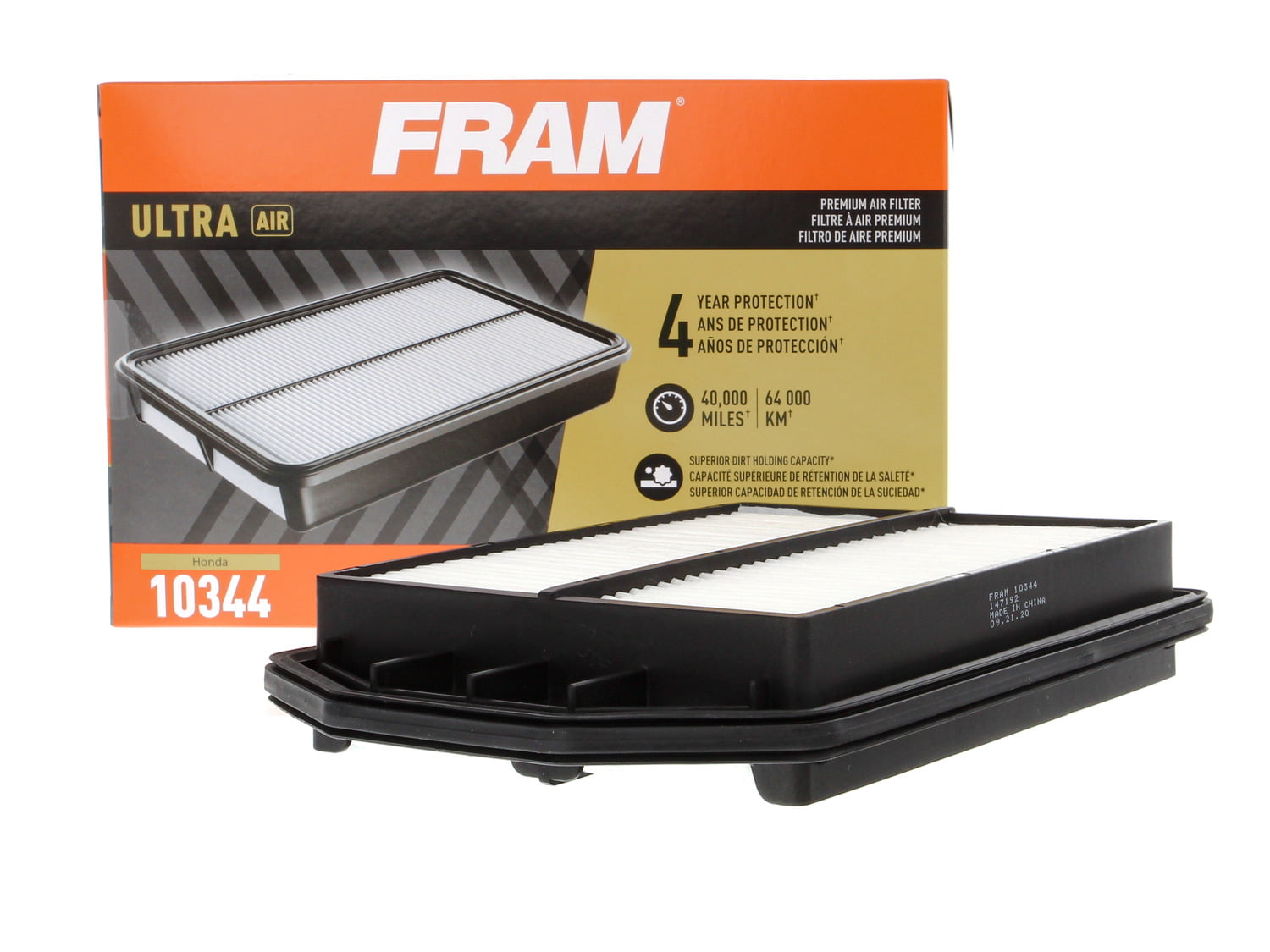 FRAM Ultra Air XGA10344, Premium Engine Air Filter, Replacement Filter for Select Honda Vehicles Fits select: 2007-2009 HONDA CR-V