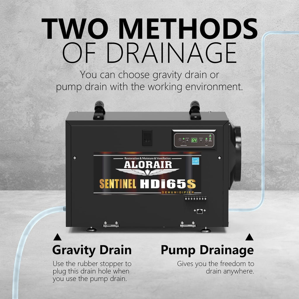 ALORAIR 120 Pints Crawl Space Dehumidifiers for Basement, Commercial Dehumidifier with Internal Automatic Drain Pump