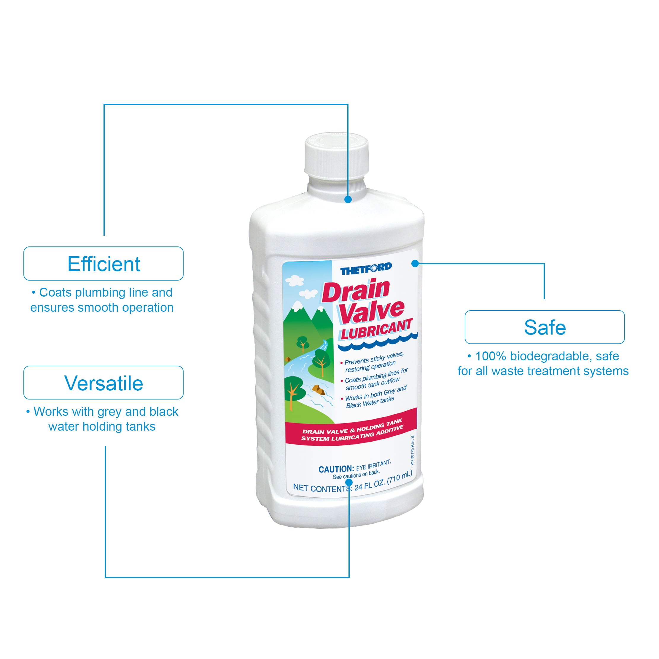 Thetford RV Drain Valve Lubricant, 24 oz, PN 15843