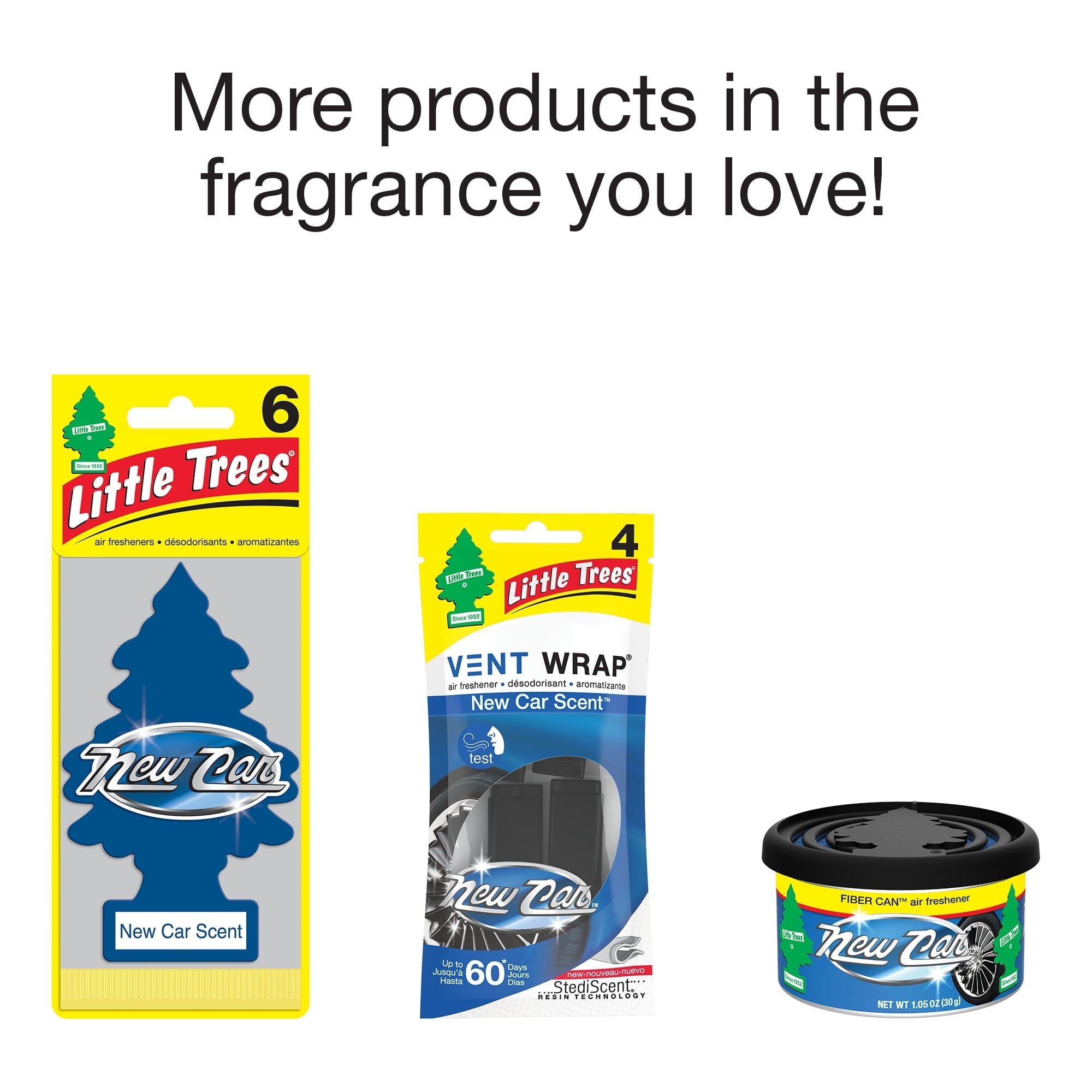 Little Trees Air Freshener New Car Scent Fragrance 3-Pack