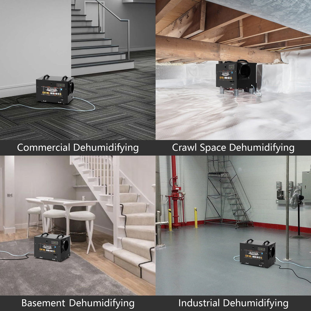 ALORAIR 120 Pints Crawl Space Dehumidifiers for Basement, Commercial Dehumidifier with Internal Automatic Drain Pump