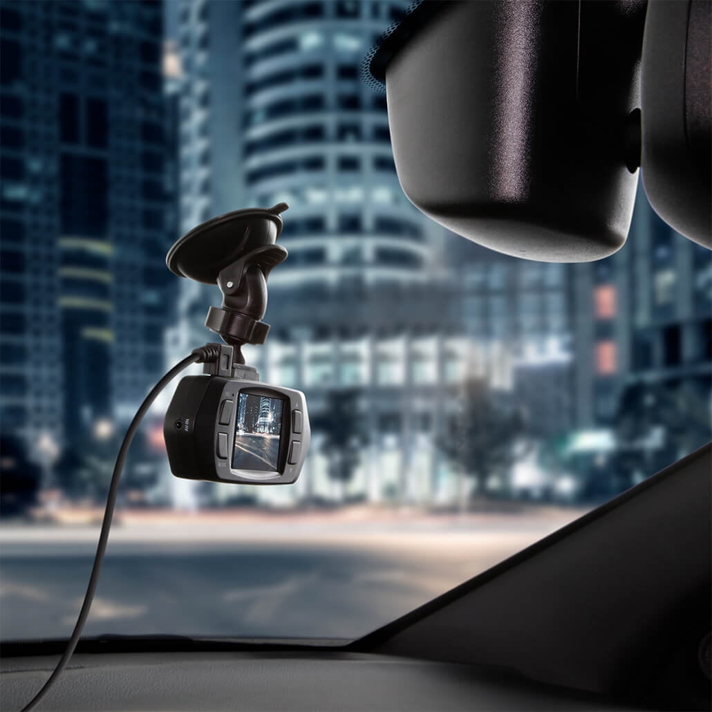 YADA 720P HD Roadcam Universally Compatible Window Mounted Dash Cam, 2" LCD Display, Loop Recording, G-Sensor Day/Night Security
