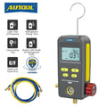 AUTOOL Refrigeration Digital HVAC Vacuum Pressure Manifold Tester, Pressure Gauge, Air-Conditioning HVAC Tools, r134a Refrigerant Recharge Kit, LM110