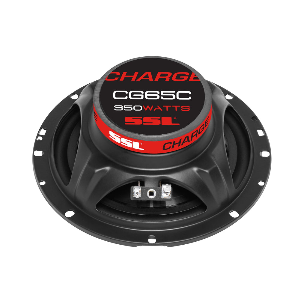Sound Storm Laboratories CG65C Charge Series 6.5 Inch Car Audio Component Door Speakers - 350 Watts Max, 2 Way, Full Range, Hook Up To Stereo and Amplifier, Tweeters