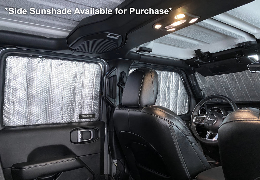 Front Windshield Sunshade for 2020-2023 Jeep Gladiator Pickup - No Sensor
