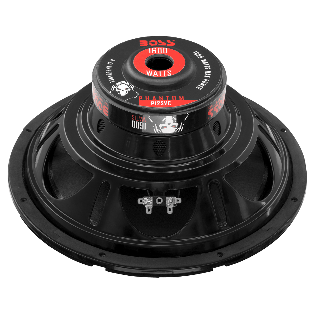 Boss Audio P12SVC Phantom 12" 1600W 4 Ohm SVC Car Audio Power Stereo Subwoofer