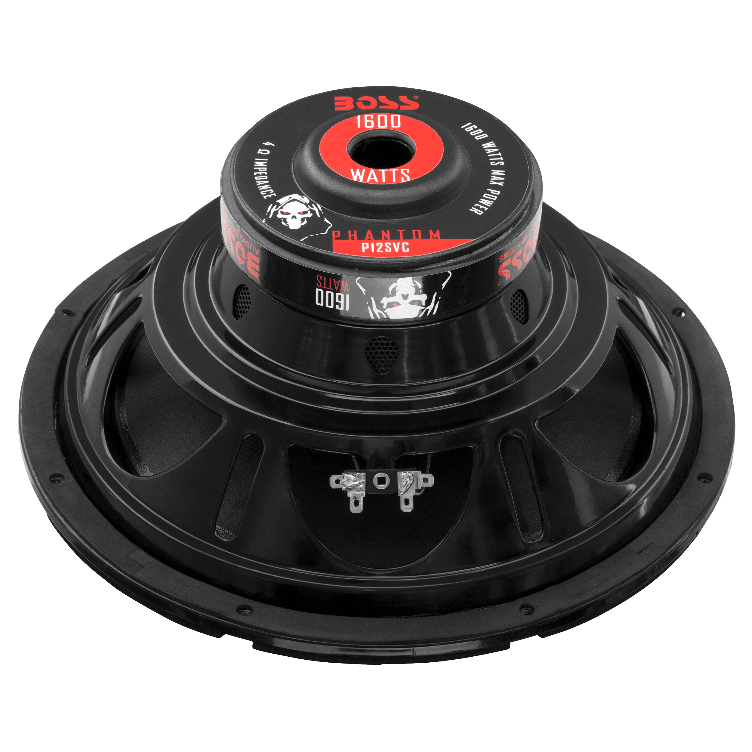 Boss Audio P12SVC Phantom 12" 1600W 4 Ohm SVC Car Audio Power Stereo Subwoofer