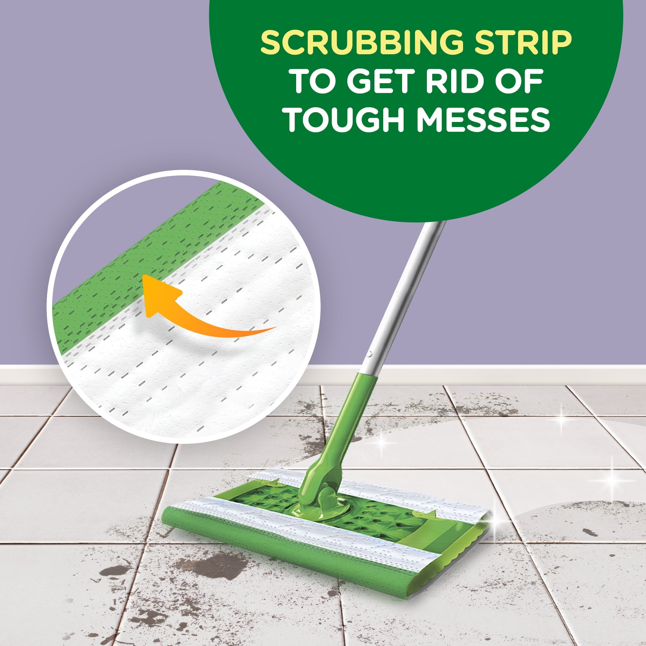 Swiffer Wet Mopping Cloths, Lavender, 12 Count