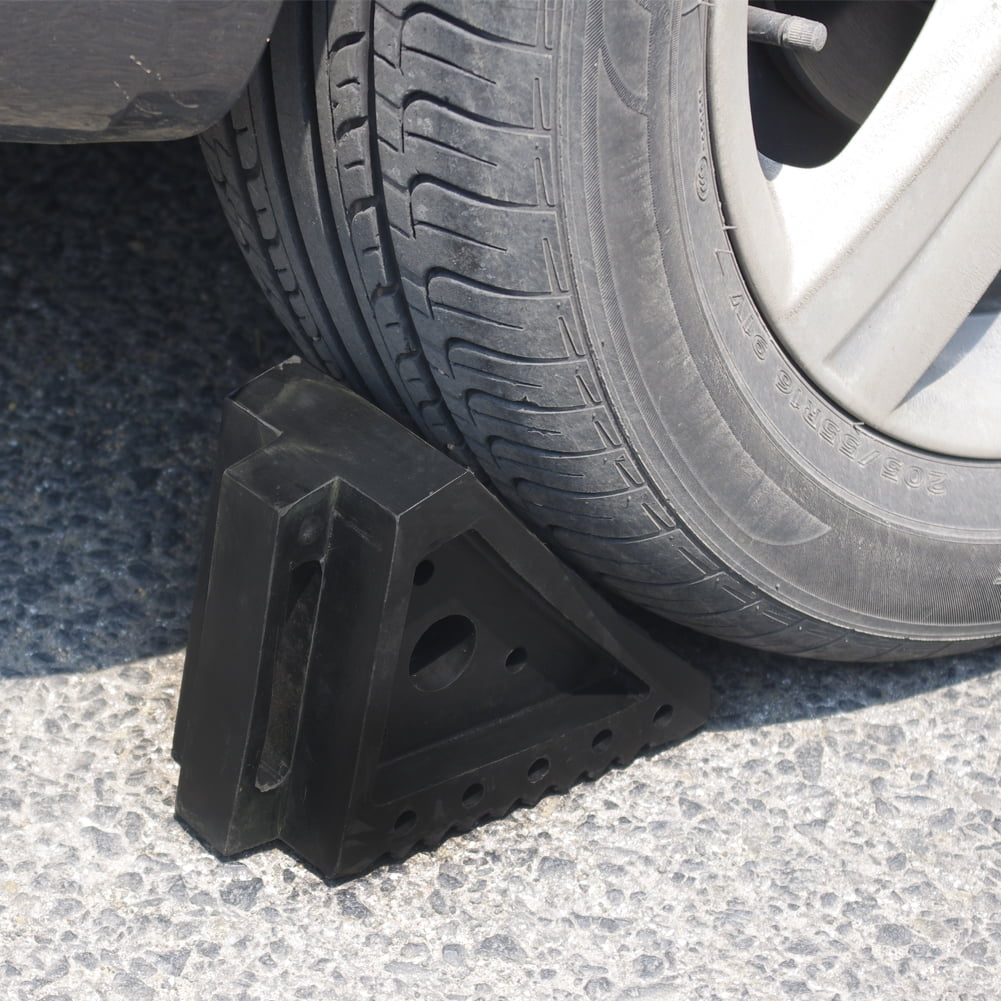 Hyper Tough Heavy Duty Solid Rubber Wheel Chock