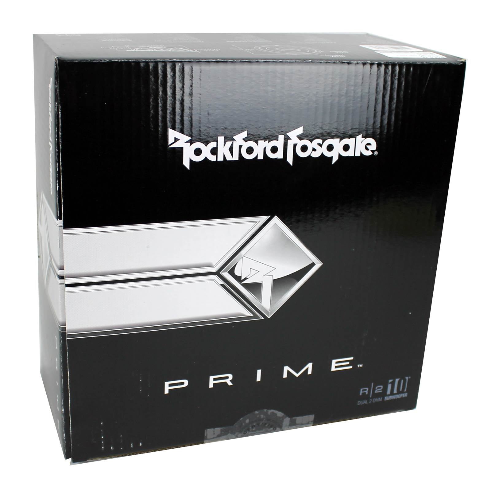 Rockford Fosgate R2D2 10" 1000W 2-Ohm DVC Car Audio Subwoofer Set, 2pk
