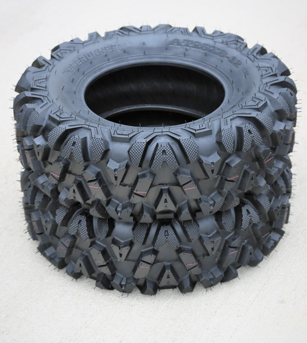 Forerunner Knight 25X8-12 25X8X12 6 Ply M/T ATV UTV Mud Tire