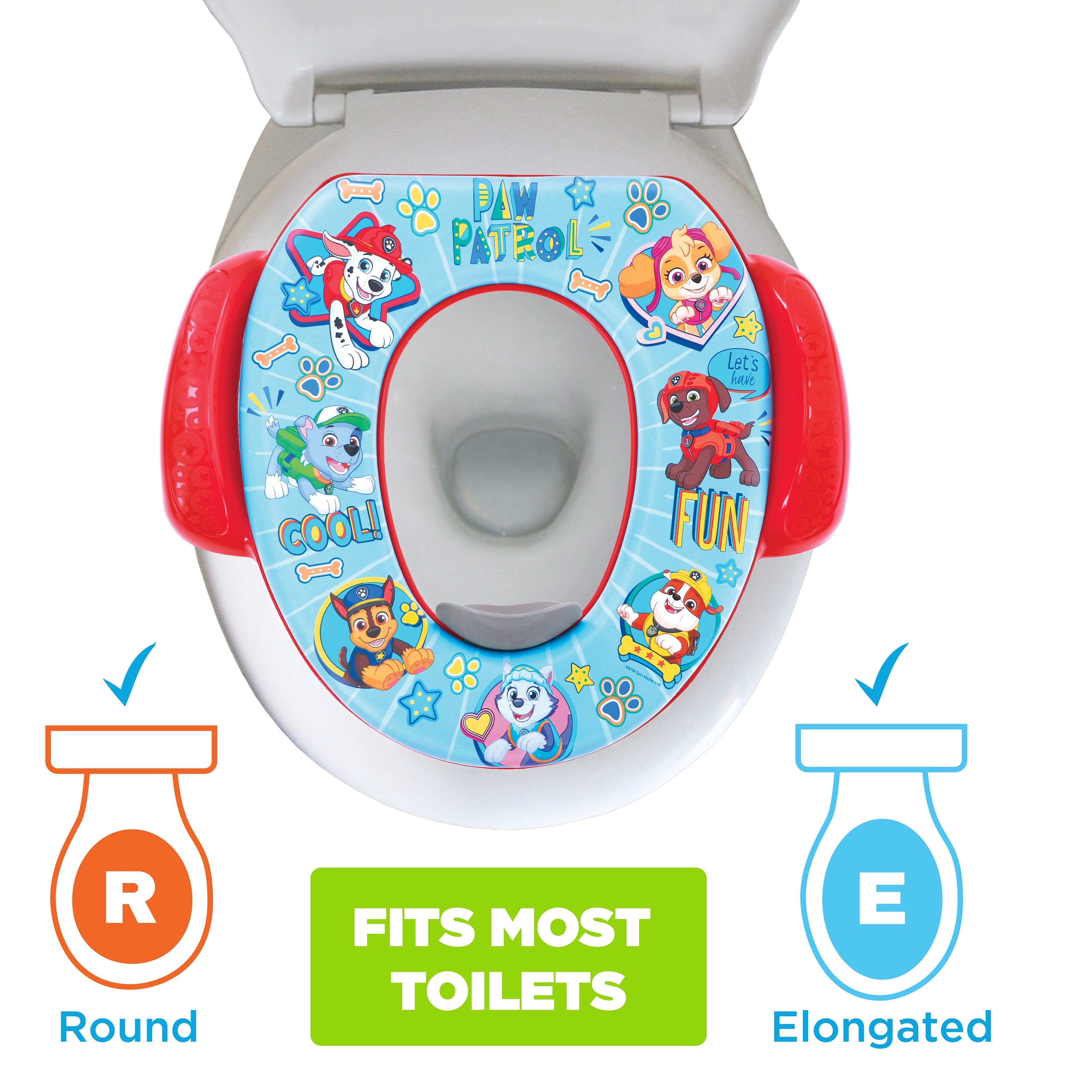 Nickelodeon PAW Patrol "Let's Have Fun" Soft Potty Seat with Potty Hook