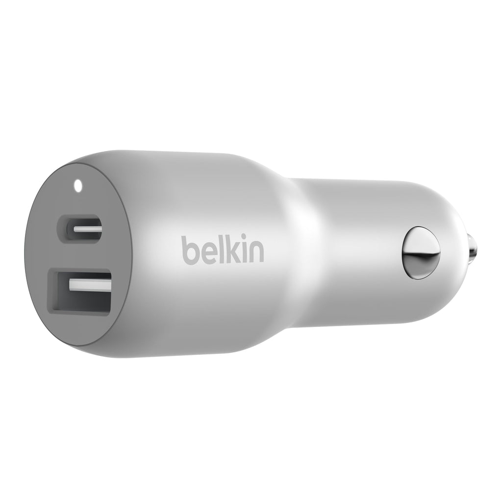 Belkin 37W Dual Port Fast Car Charger with 3.3ft USB-C Cable Included, USB-C 25W PPS Port and USB-A 12W Port for Galaxy S23, S23+, Ultra, Note20, iPhone 15, 14, 13, 12, 11, Pro, Max, Mini and More