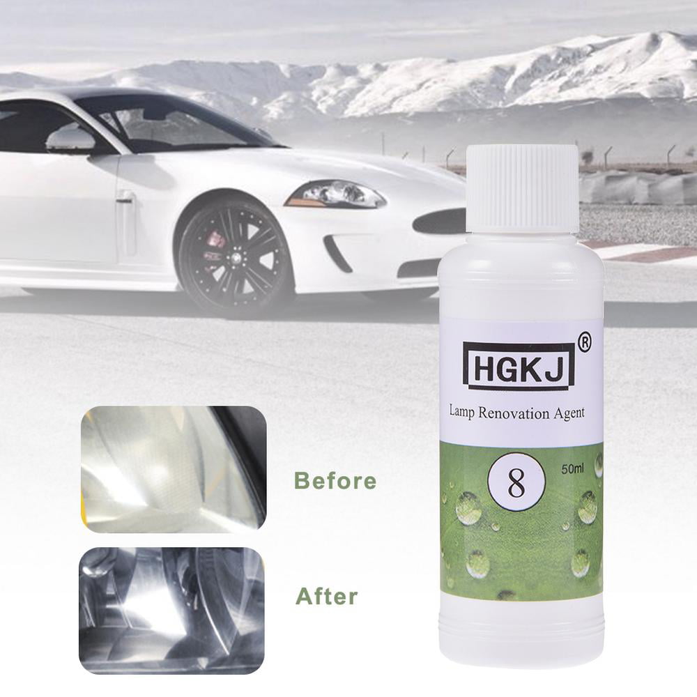 Tohuu Car Headlight Repair Fluid Scratch Remove Car Headlight Renewal Polish Fluid Effectively Polish Cleaner for Polishing Restoring Headlamp proficient