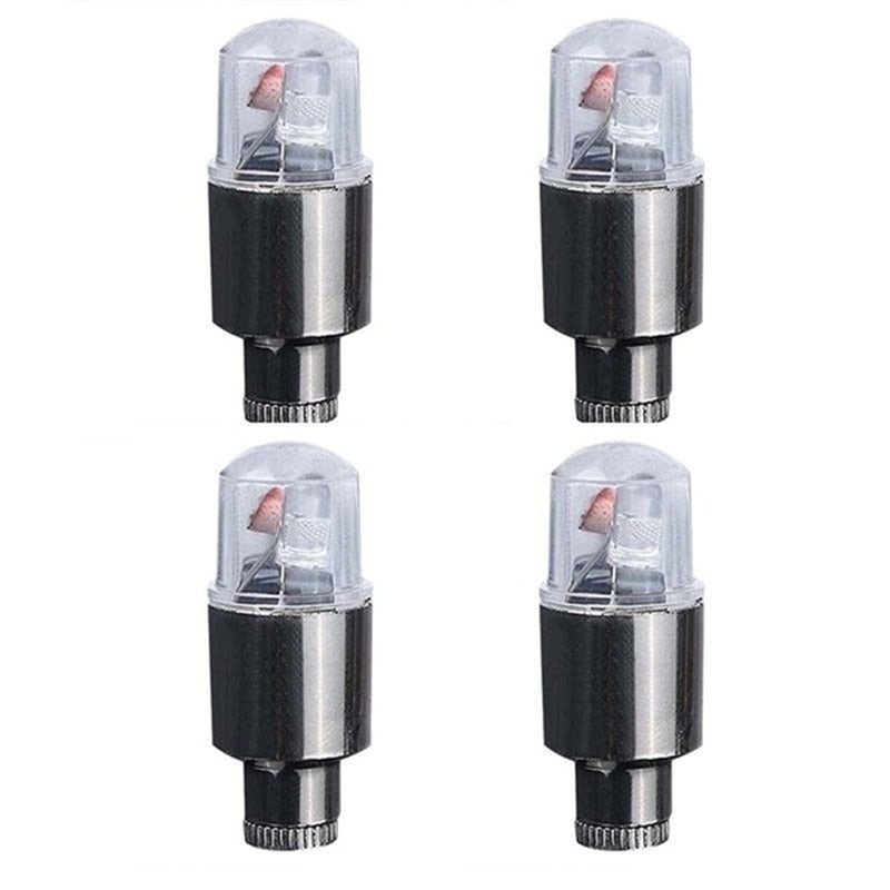 2/4/8pcs Bike Car Motorcycle Wheel Tire Tyre Valve Cap Flash LED Light Spoke Lamp Car Stem Cap