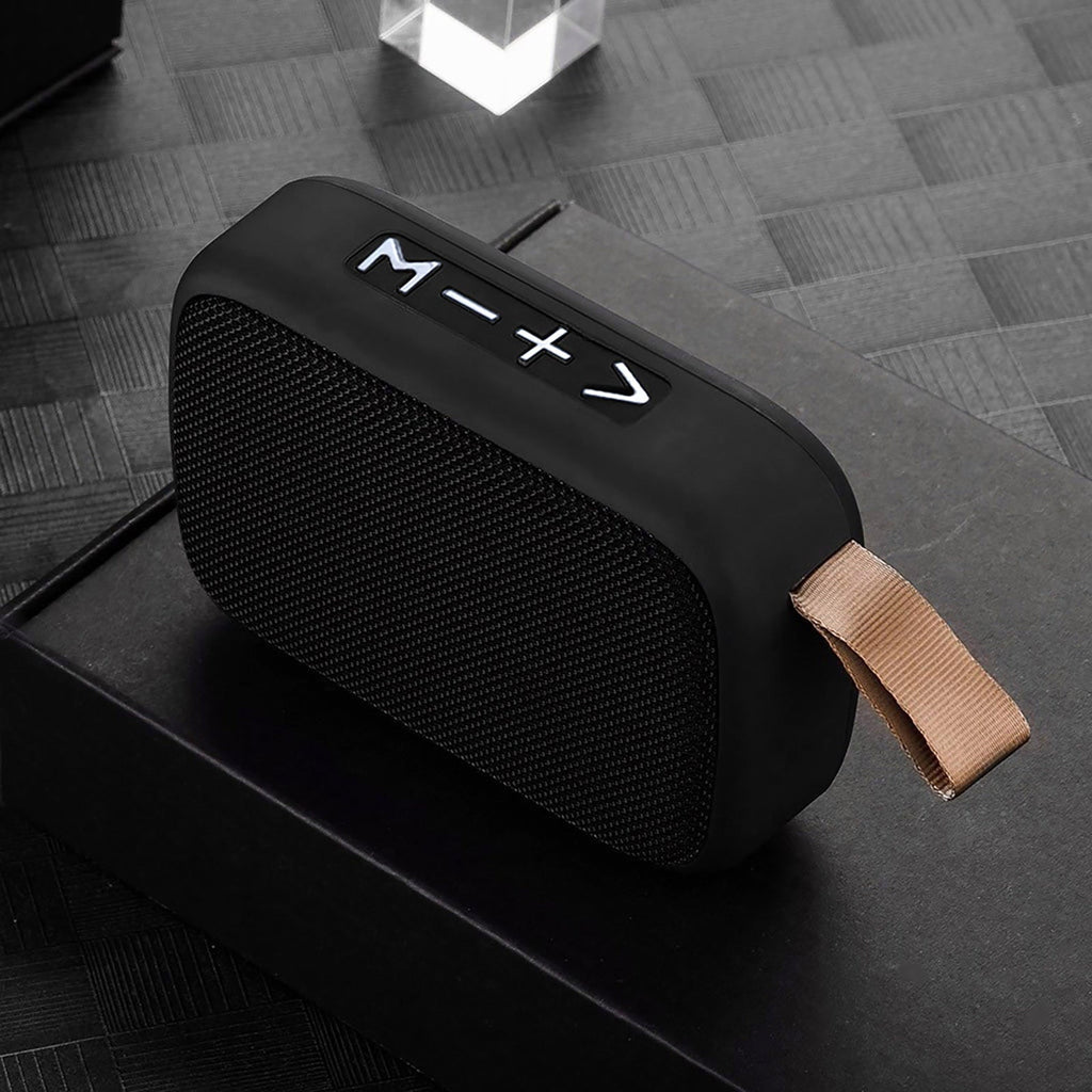Mortilo School supplies Black wireless mini speaker bluetooth speaker portable card USB flash drive fabric outdoor portable sports black
