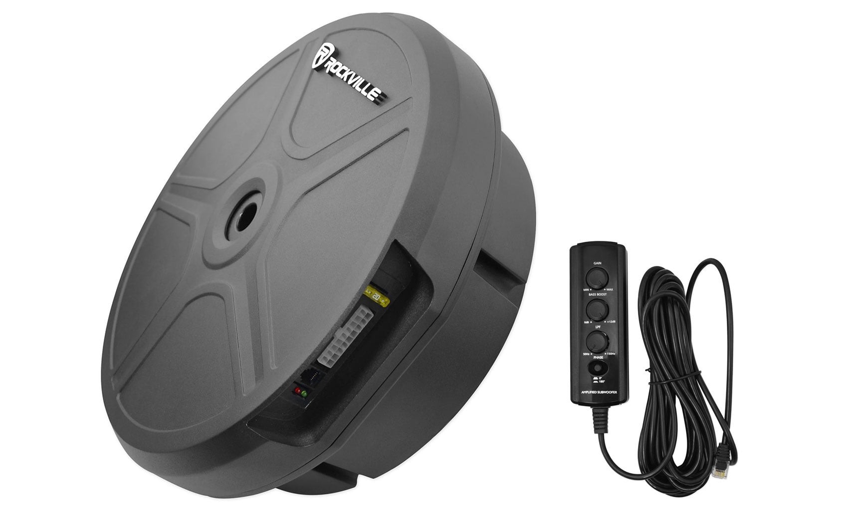 (4) Rockville RV68.3A 6x8" Car Speakers+Amplifier+Powered Hidden Spare Tire Sub