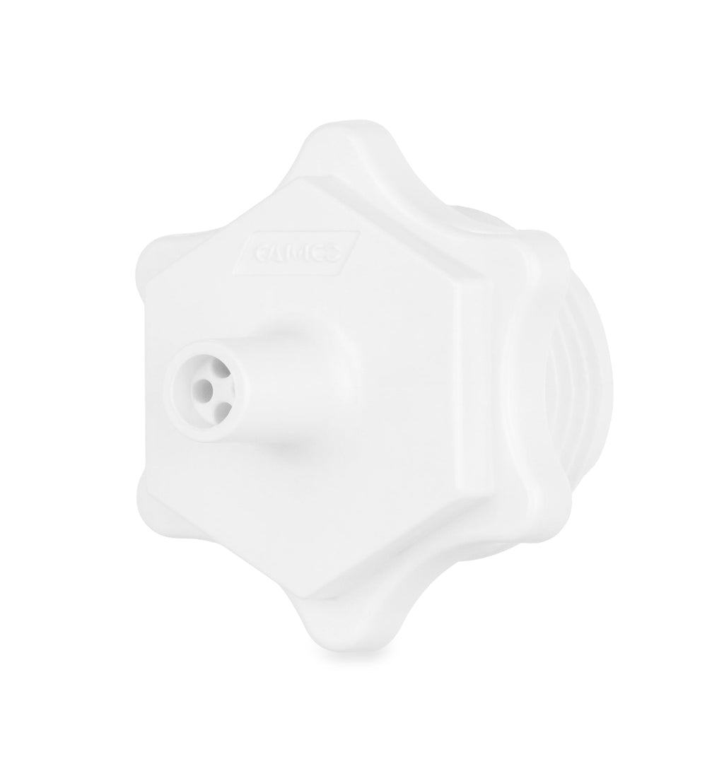 Camco Camper/RV Blow Out Plug | Used to Apply Air Pressure in Water Lines for Winterizing | Plastic, White (36103)