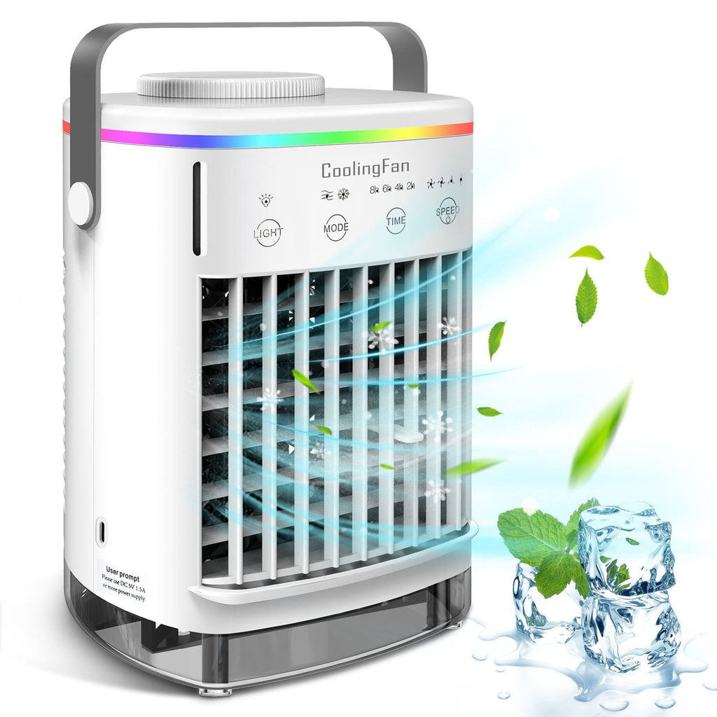 4 In 1 Portable Air Conditioner Fan Personal Space Air Cooler Fan Cooler Desk