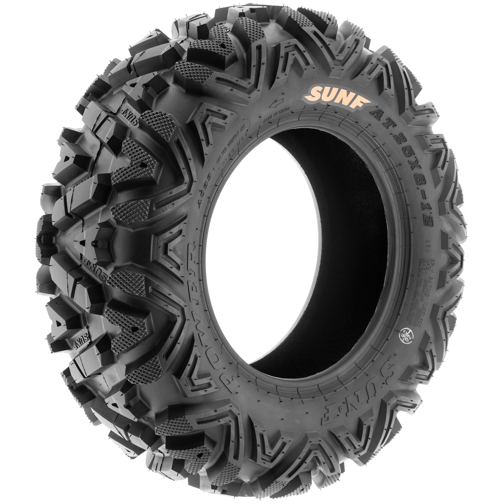 SunF All Terrain ATV UTV Tires 26x8-12 & 26x11-12 6 PR A033 (Complete Full Set of 4)
