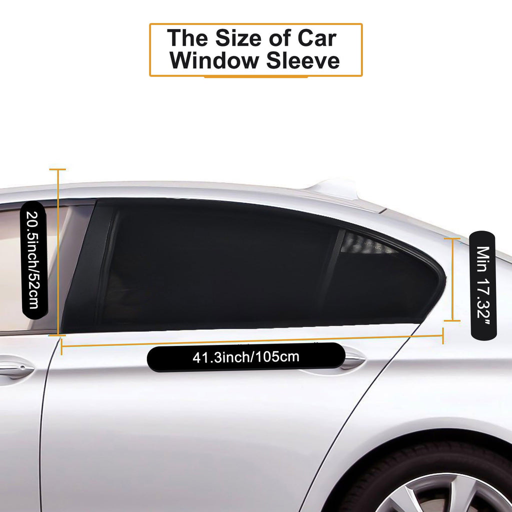 2pcs Car Rear Side Window Sun Visor Shade, EEEkit Mesh Cover Shield Sunshade UV Protector, Foldable Car Side Window Sunshade Universal Fit for Car, Trucks, and SUV