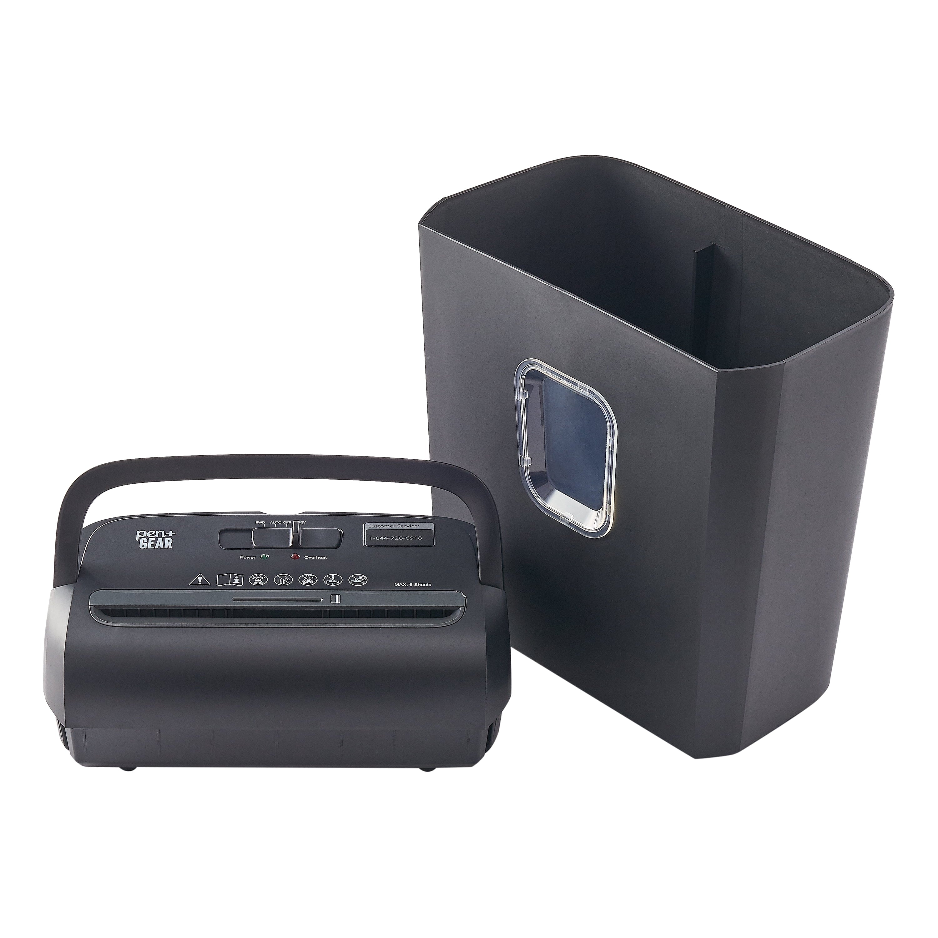 PEN+GEAR Tabletop 6-Sheet Micro-Cut Paper Shredder