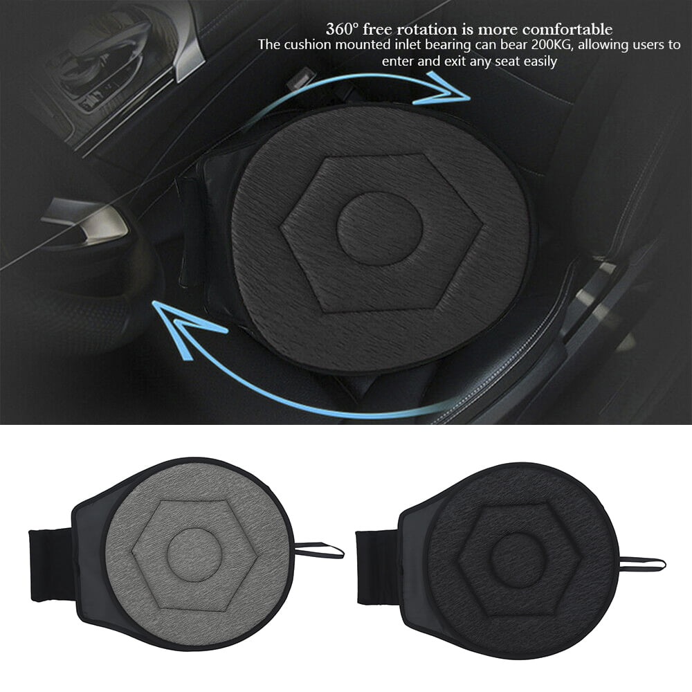 360° Rotating Car Seat Cushion 16.5in Portable Auto Swivel Cushion Seat with Anti-Slip Base Ideal,Rotating Cushion Auto Car Swivel Seat Cushion for Car Seat/Home/Office/Chairs