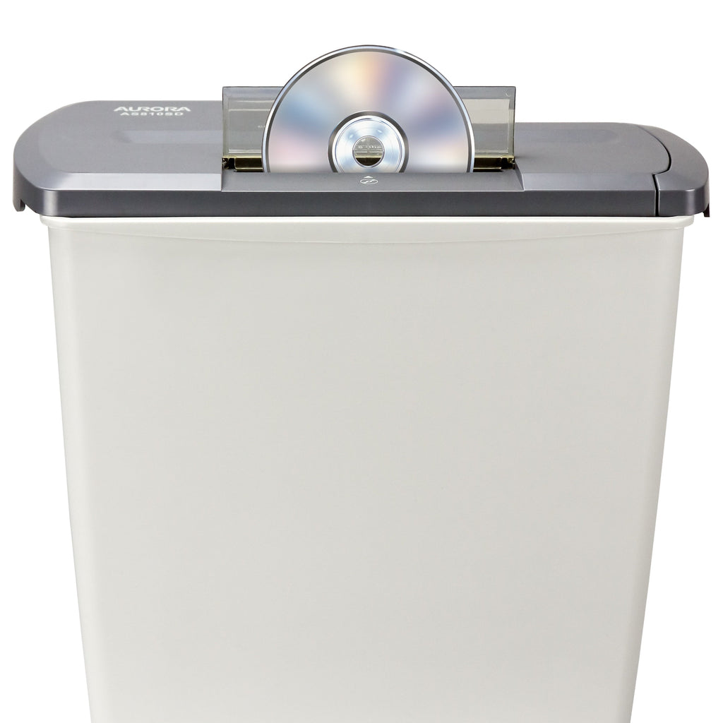 Aurora AS810SD 8-Sheet Strip-Cut Paper/CD/Credit Card Shredder