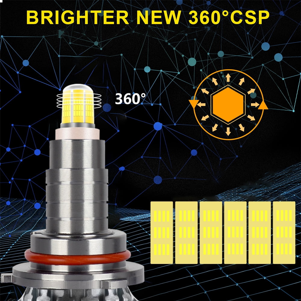 For Chevrolet Colorado 2021 2020 2 PCS 9005 HB3 LED Headlight Super Bright Bulbs Kit White 15000LM High/Low Beam