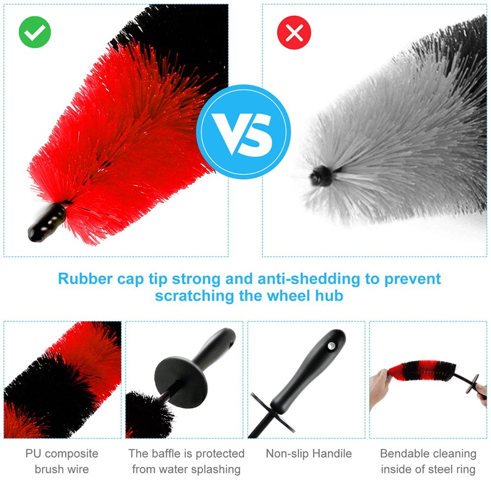 Dsseng 18pcs Car Wash Cleaning Tools Kit Car Detailing Set Car Wash Kit Interior and Exterior with Car Detail Brushes  Tire Brush  Towels
