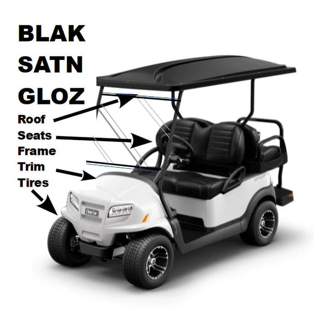 BLAK – Ceramic Hybrid Protectant, Restoration Treatment, Faded Plastic, Vinyl, Tires, Motorcycle- and Golf Cart-Dry-Seal-Safe!