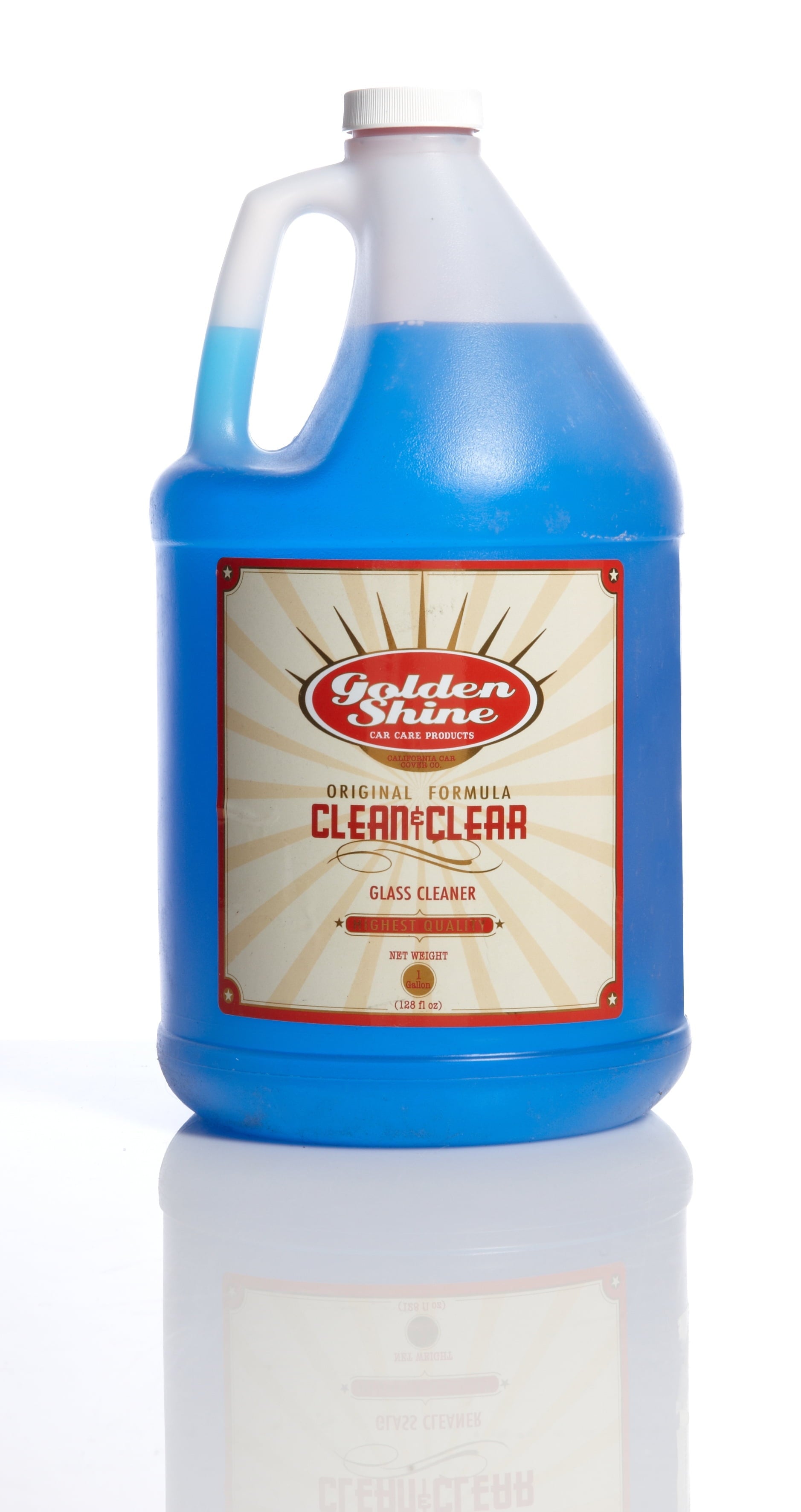 Golden Shine Car Care Clean and Clear Glass Cleaner 1-Gallon Refill 49128