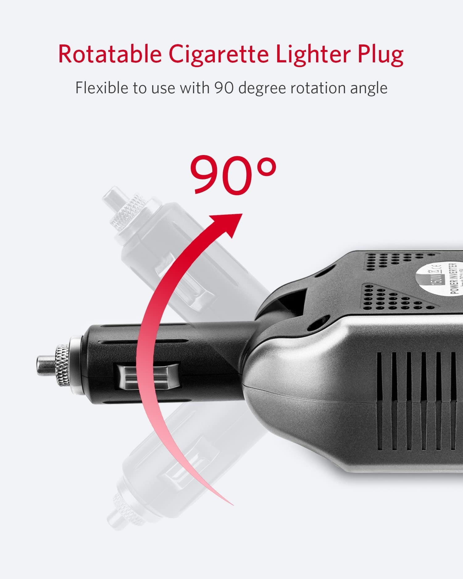 BESTEK 150W Power Inverter Car Charger with 2 USB Charging Ports