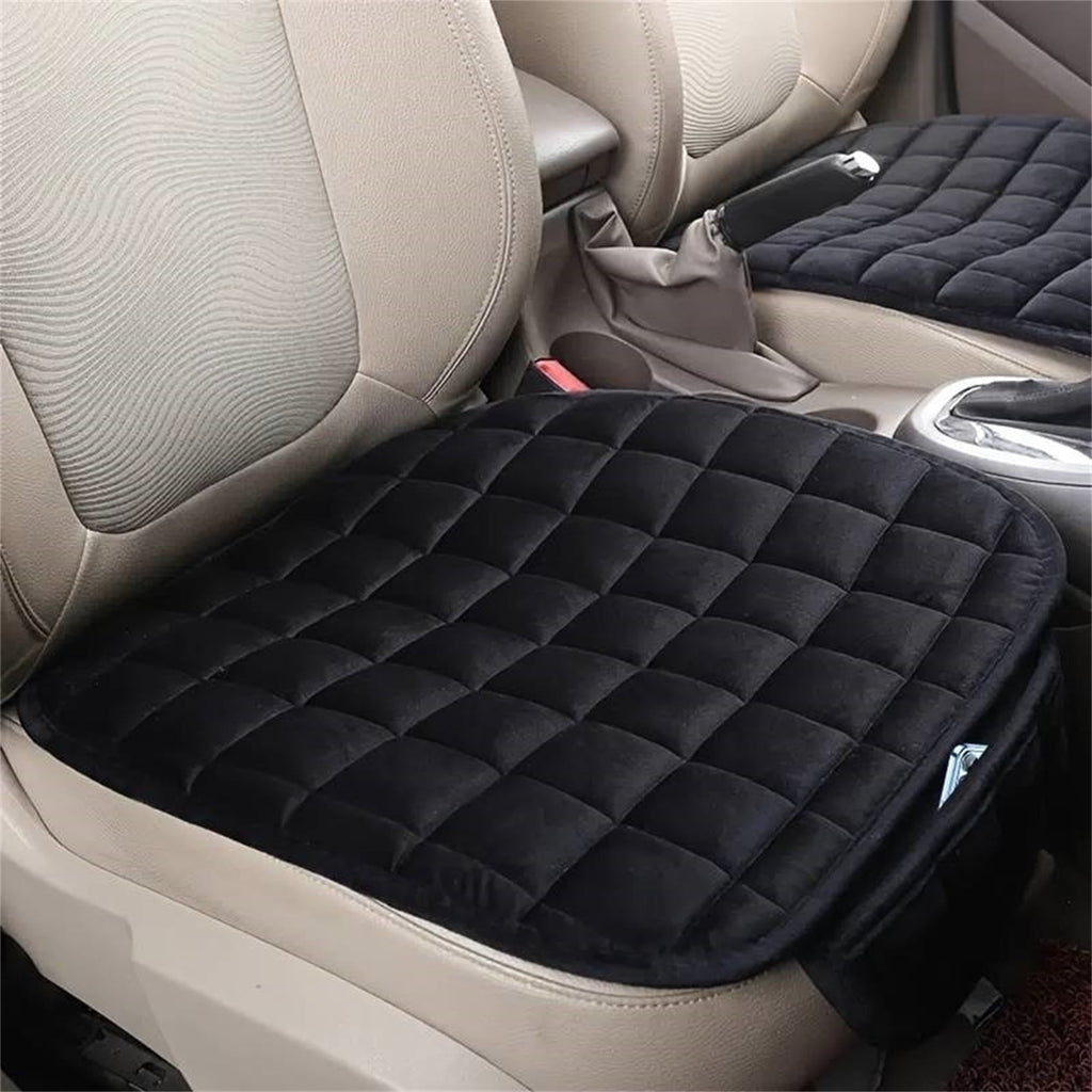 aoksee Car Interior Accessories, 1pc Car Seat Cushion, Premium Comfort Memory Silk Wadding, Non-Slip Rubber Bottom With Storage Pouch, Car Seat Pad Universal