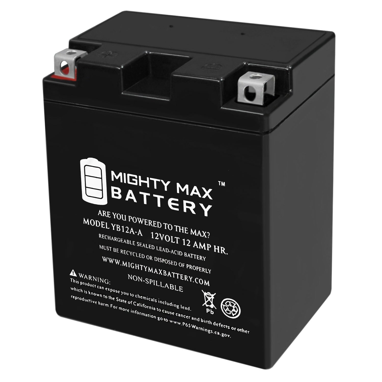 YB12A-A 12V 12AH Battery Replacement for Honda CB550 Four, SS 74-78