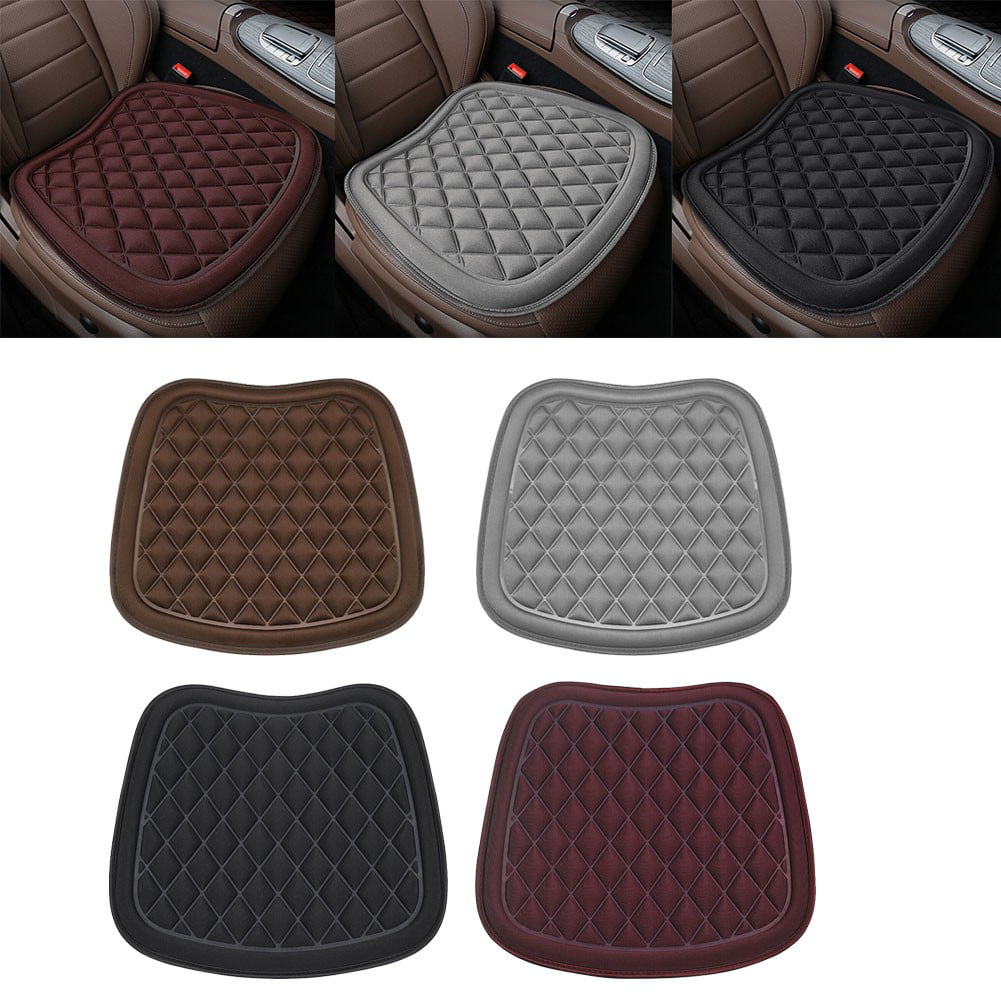 Fule Car Seat Cushion, Driver Seat Cushion With Comfort Memory Foam and Non-Slip Rubber Gray