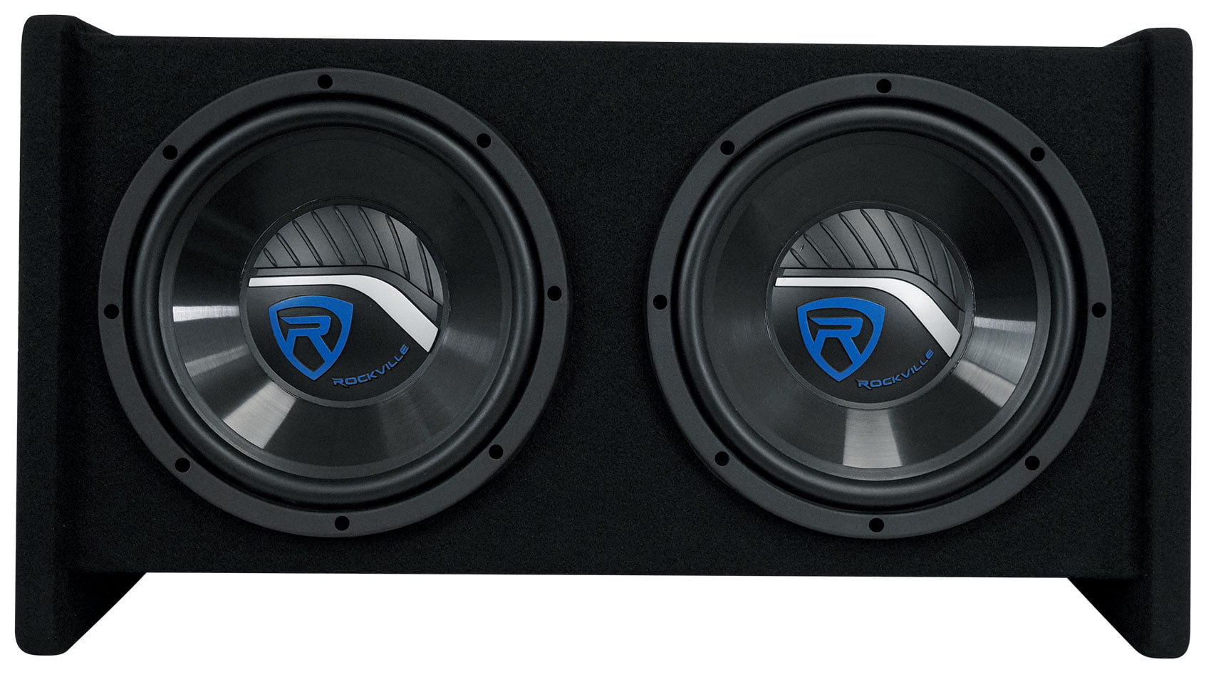 Rockville RV1010P Dual 10" 1000w Car Audio Subwoofers in Vented Sub Enclosure Box