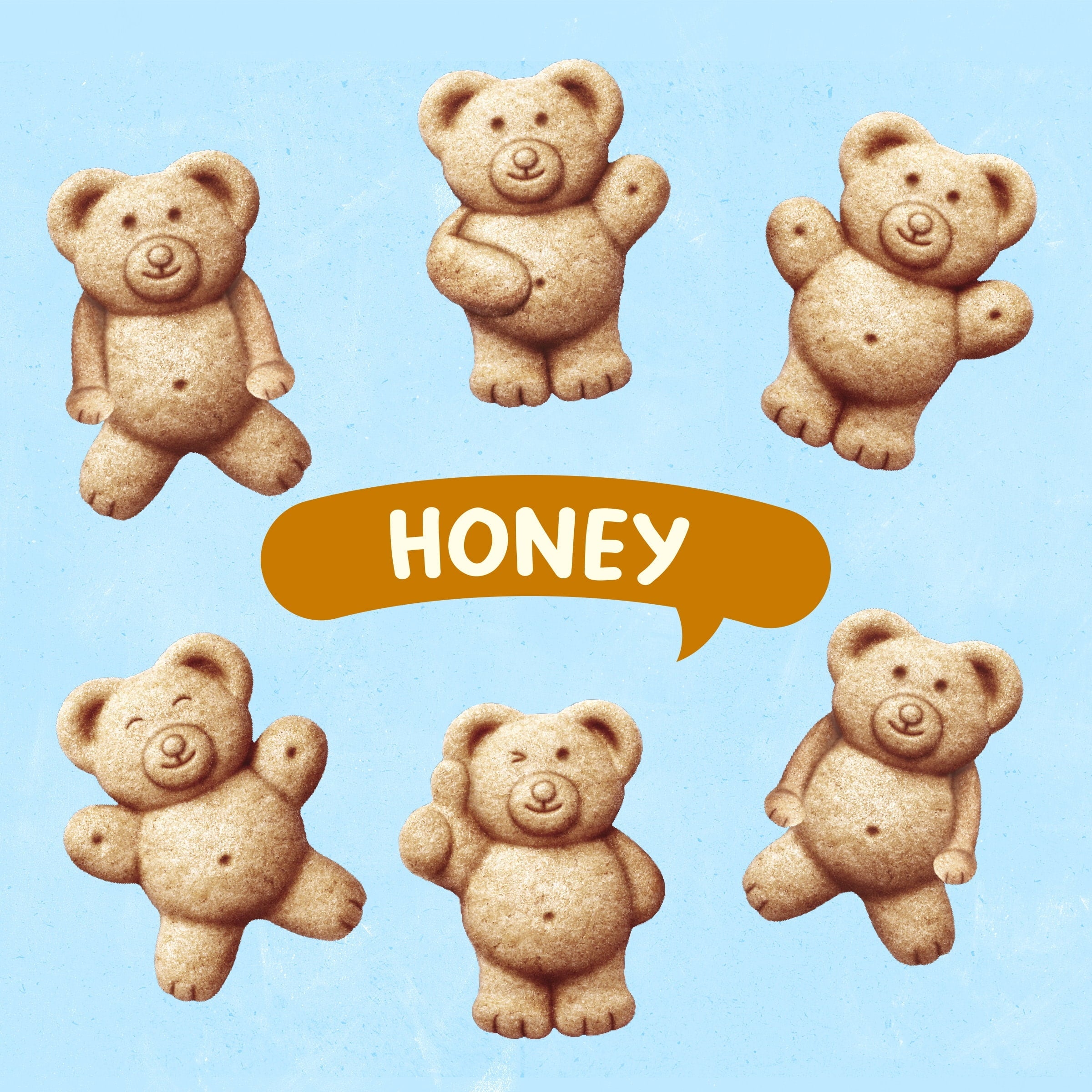 Teddy Grahams Honey Graham Snacks, 10 oz