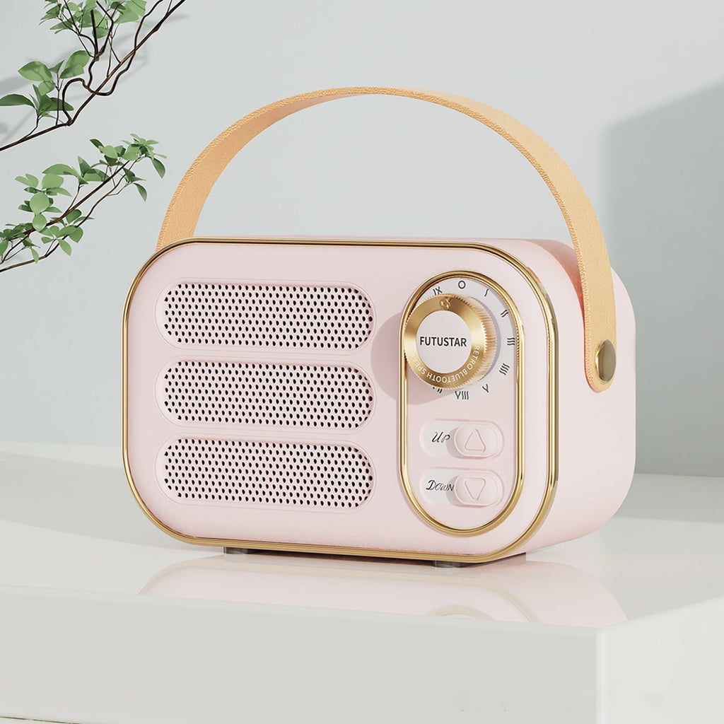 TongL DW13 Bluetooth-compatible Speaker Retro Long Battery Life Support TF/AUX Mini Portable Outdoor Wireless Subwoofer for Car