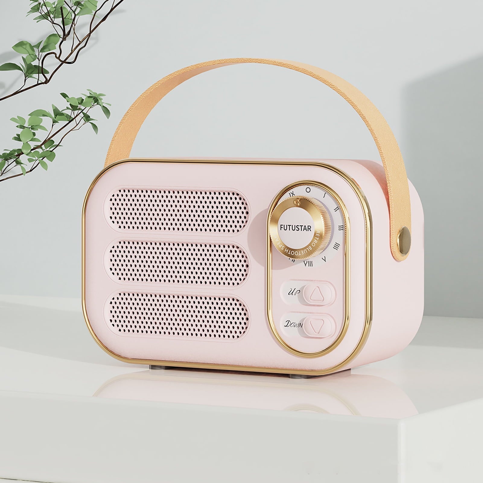 TongL DW13 Bluetooth-compatible Speaker Retro Long Battery Life Support TF/AUX Mini Portable Outdoor Wireless Subwoofer for Car