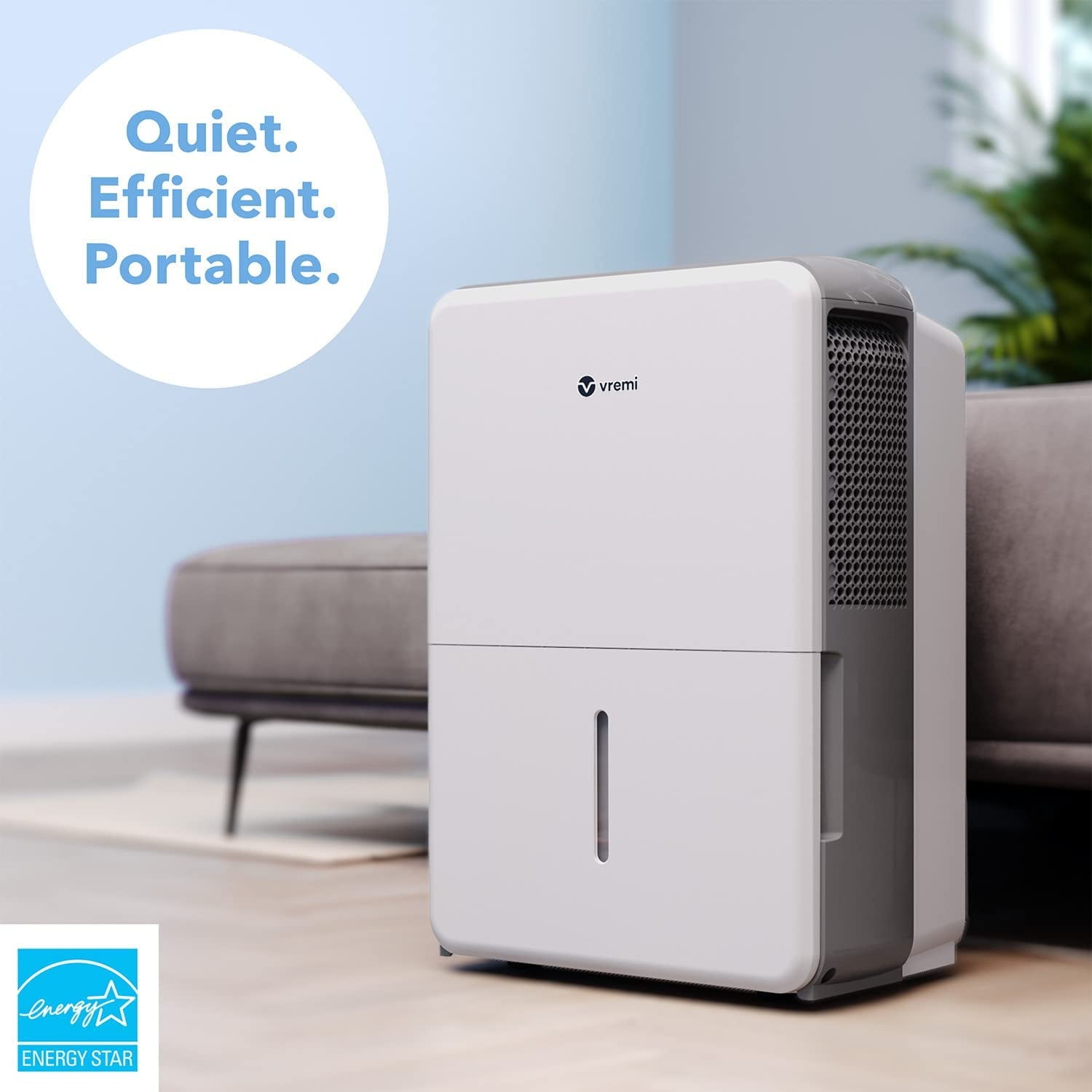 Vremi Energy Star Rated Dehumidifier for Medium to Large Rooms up to 1,500 sq ft