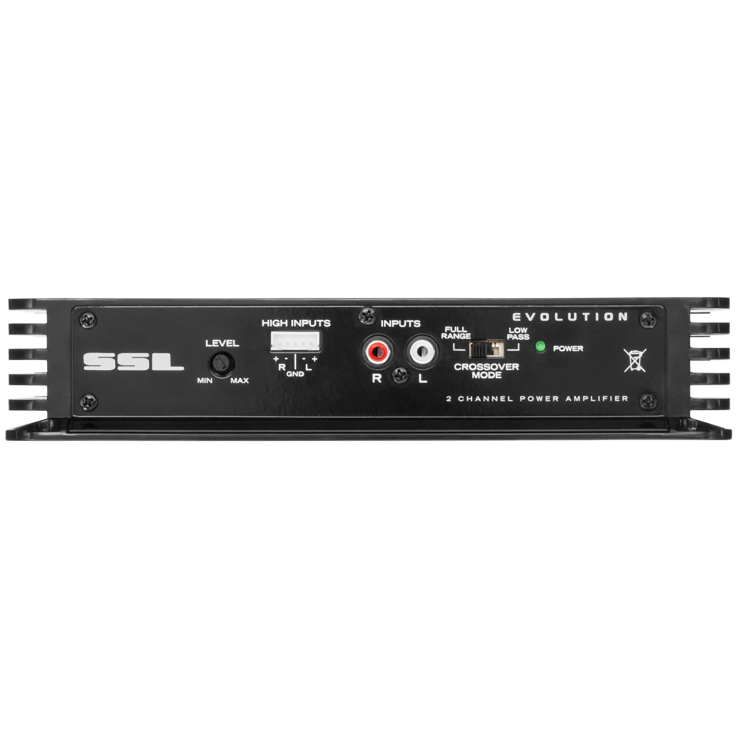Sound Storm Laboratories EV200.2 Evolution Series Car Audio Amplifier - 200 High Output, 2 Channel, 2/8 Ohm, High/Low Level Inputs, Low Pass Crossover, Full Range, Hook Up To Stereo and Subwoofer