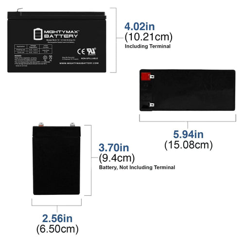 12V 8AH SLA Replacement Battery for GT12080-HG; for FiOS and UPS