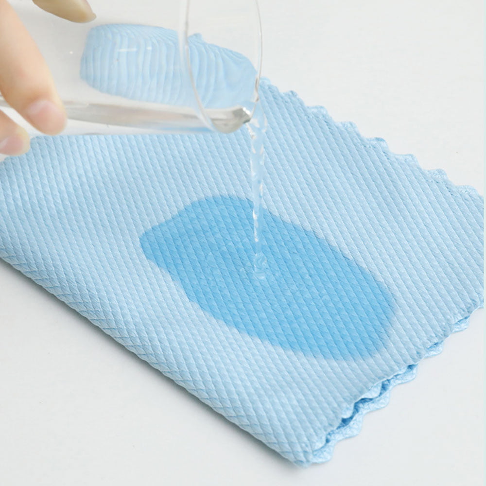 MLfire 10PCS Microfibre Cleaning Cloths Reusable Streak Free Kitchen Rags Cleaning Rag Lint Fish Scale Cloth Rags for Car Window Household Cleaning Rag No Traces Faded Absorbent Kitchen Rags