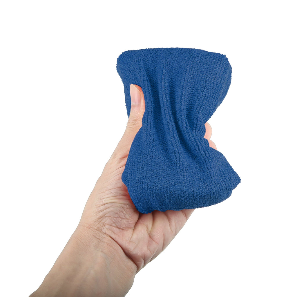 Unique Bargains 6pcs Dark Blue Microfiber Detailing Applicator Sponges for Applying Wax Car Wash Dirt Washing Tool