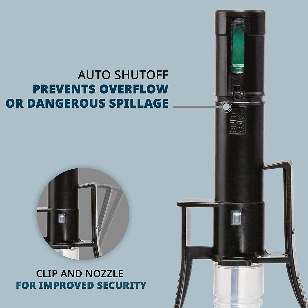 Jumbl Fuel Transfer Pump, Battery-Powered, 2.3 gal/Min Liquid Transfer for Water & More - Gray