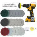 ODOMY DIY Car Lights Kit Polishing Restoration & Headlight Repairing Set P240 Mop Sanding Discs Drill Adapter