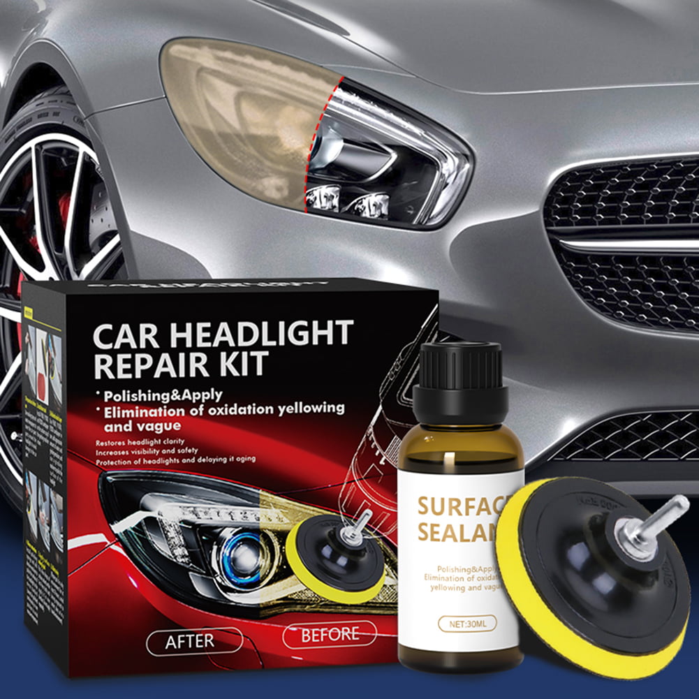 Car Headlamp Repair Tool Set Auto Headlight Restoration System Light Polisher