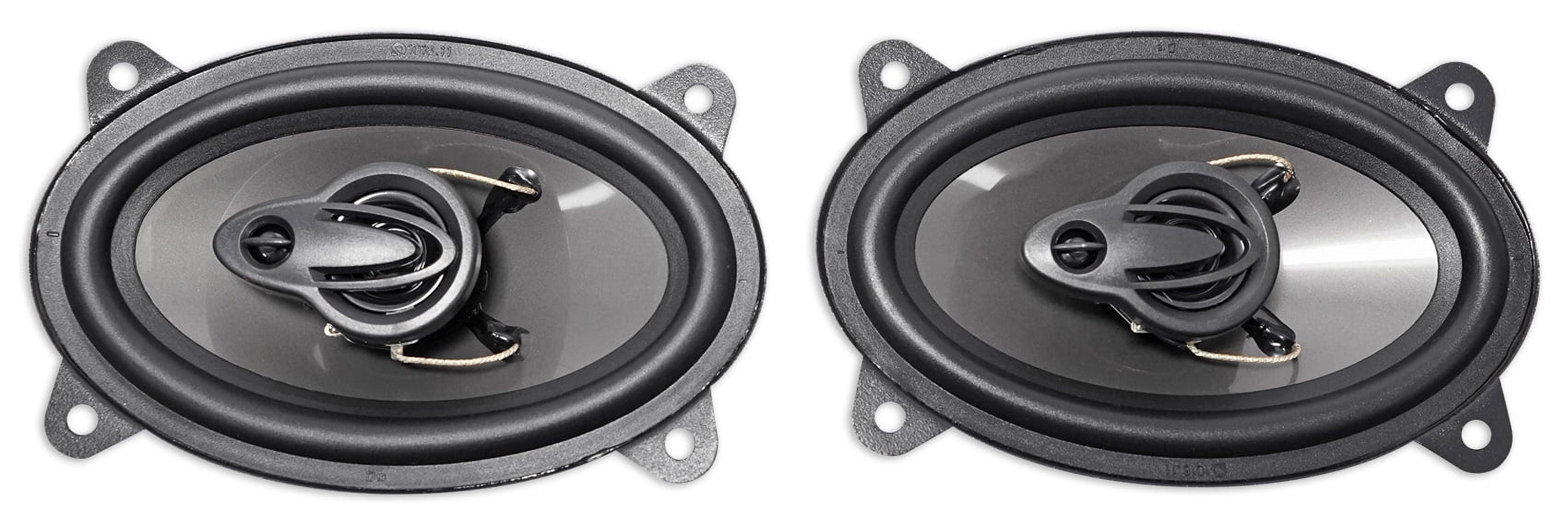 (4) Rockville RV46.3A 4x6" 3-Way Car Speakers 1000 Watts/140 Watts RMS CEA Rated
