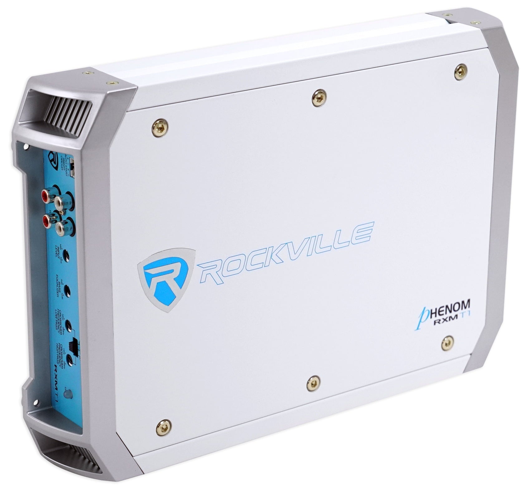 Rockville RGHR2 Marine Bluetooth Receiver+Remote+8" Wakeboards+2Ch Amplifier+Kit